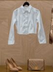 camisa cropped tricoline 4065c